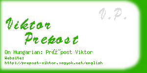 viktor prepost business card